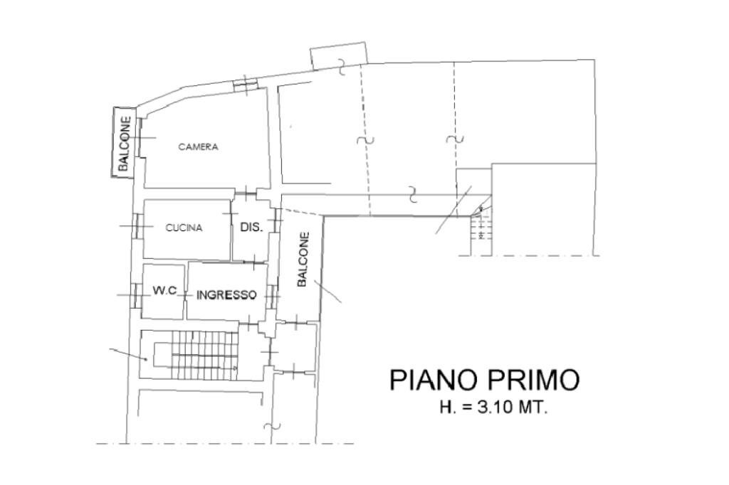 Bilocale Via Vittorio Emanuele II, San Maurizio Canavese - planimetria 1