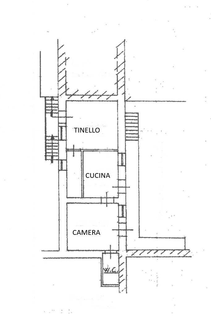 Three-room apartment Via Guglielmo Oberdan, Barge - floor plans 1