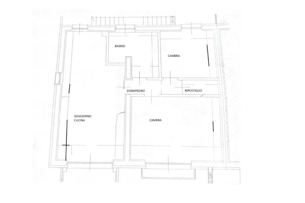 Three-room apartment Viale Rimembranza, Bagnolo Piemonte - floor plans 1