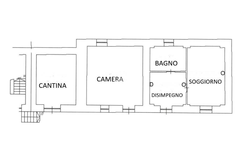 Casa indipendente Via Antica di Torriana, Barge - planimetria 1