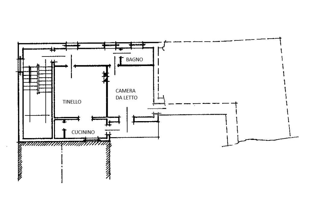 Two-room apartment Via Carle Costanzo, Barge - floor plans 1