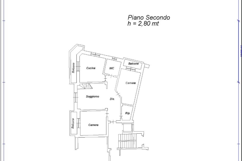 Quadrilocale Via montebello, San Damiano d'Asti - planimetria 1