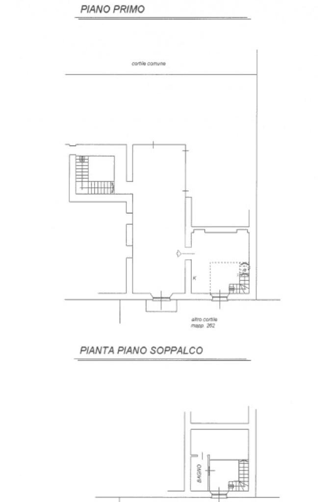 One-room apartment Vicolo Parravicini, Santo Stefano Ticino - floor plans 1