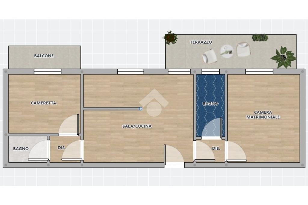 Three-room apartment Via Ghisolfa, Rho - floor plans 1