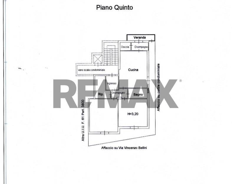 Pianta 2D - Quadrilocale Via Vincenzo Bellini
 
43, Acireale - planimetria 1
