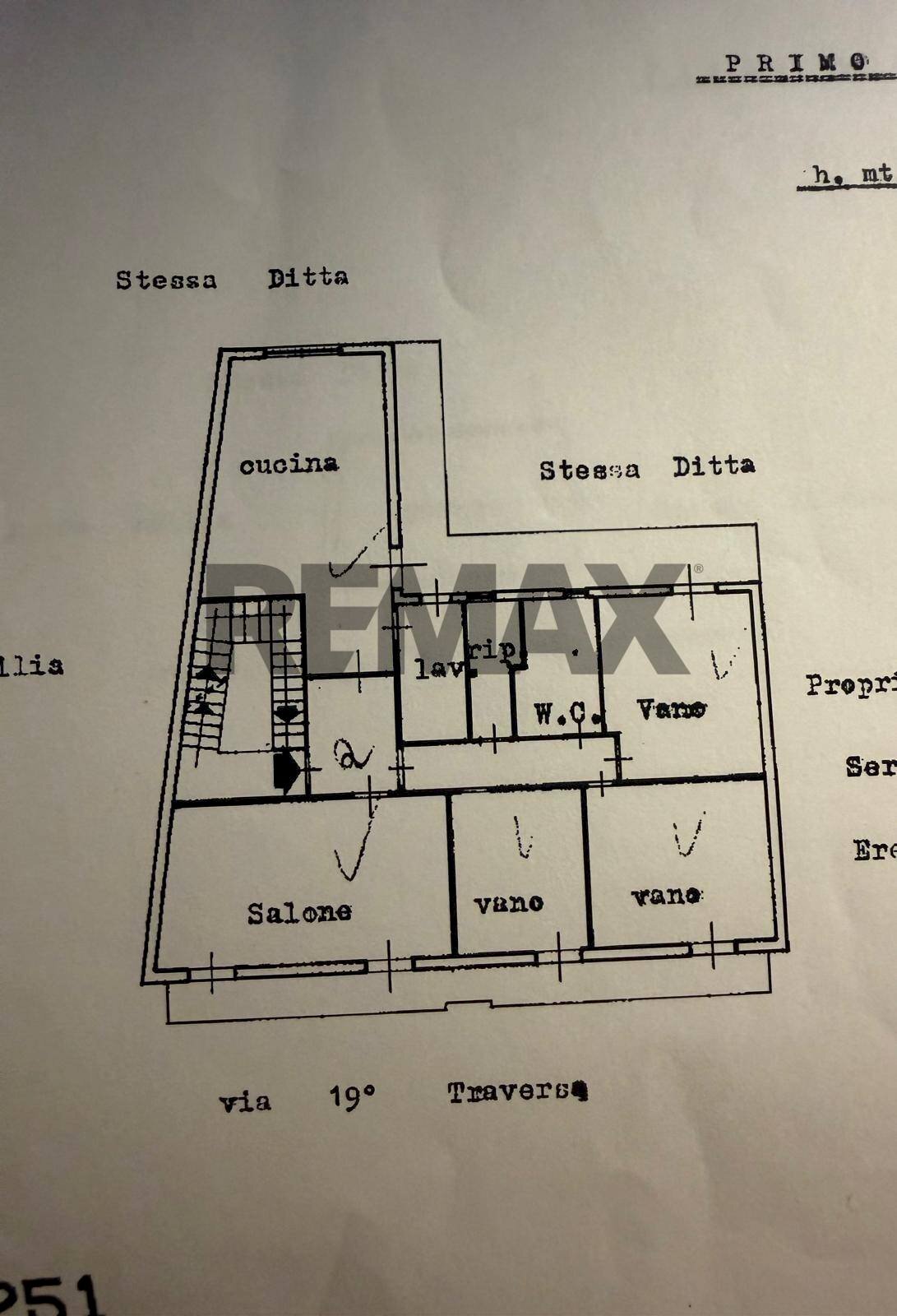 Pianta 2D - Four-room apartment Via XIX Traversa
 
147, Belpasso - floor plans 1