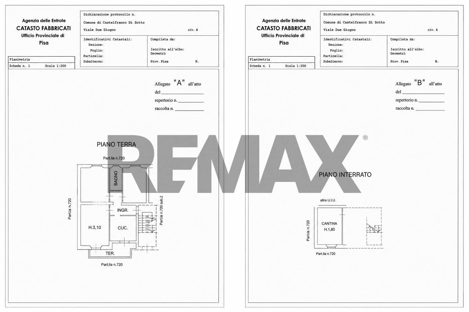 Pianta 2D - Four-room apartment VIALE DUE GIUGNO
 
4, Castelfranco di Sotto - floor plans 1