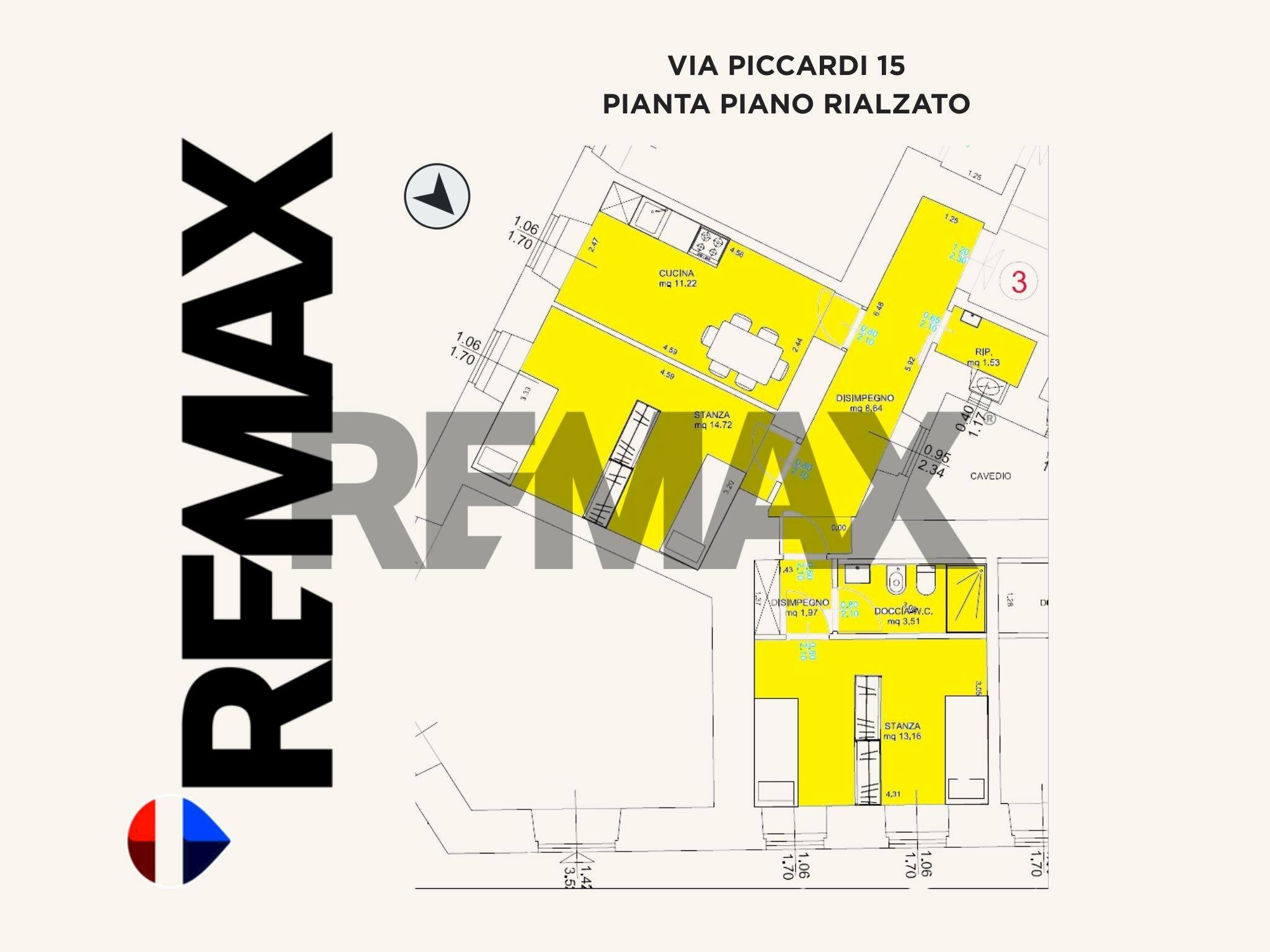 Pianta 2D - Trilocale Via Piccardi
 
15, Trieste - planimetria 1
