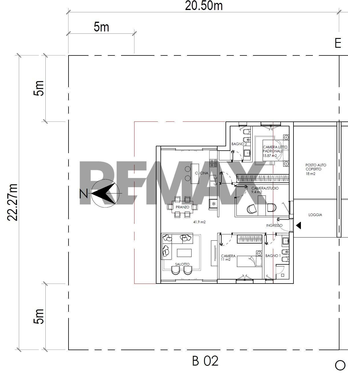 Pianta 2D - Semi-detached house Via Confine
 
50, Montebelluna - floor plans 1