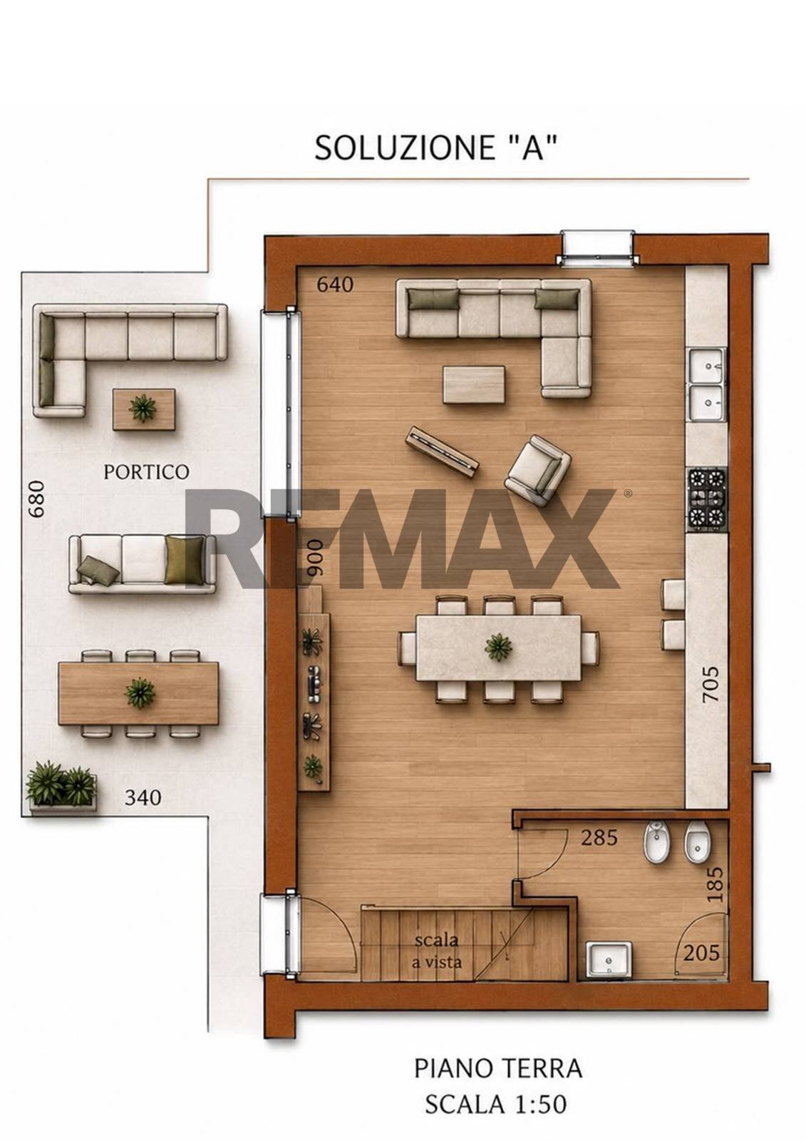 Pianta 3D - Casa semi indipendente strada Chiaviche
 
12, Parma - planimetria 1