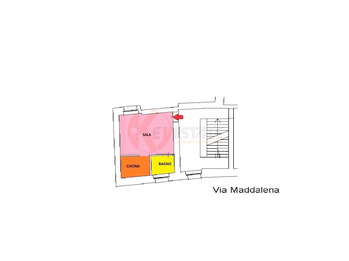 Foto 21 - Monolocale via Maddalena
 
17, Sassari - planimetria 1