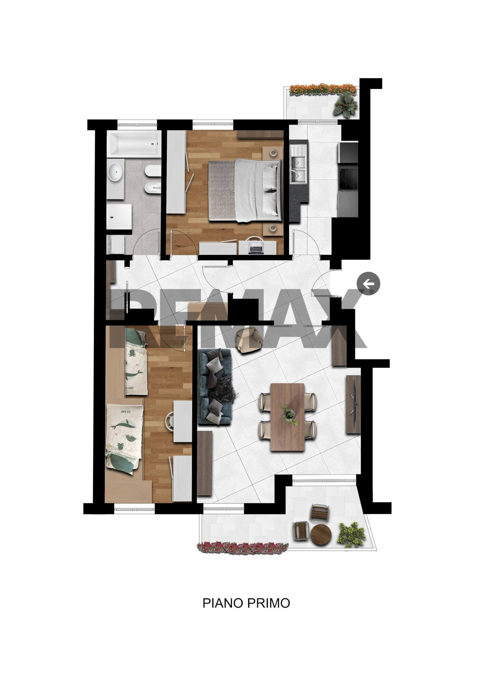 Pianta 2D - Trilocale Via Valfurva
 
1, Milano - planimetria 1