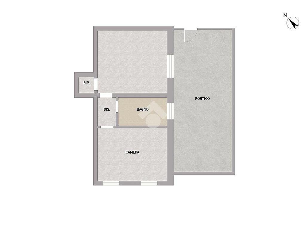 Two-room apartment Via Giacomo Matteotti, Rescaldina - floor plans 1
