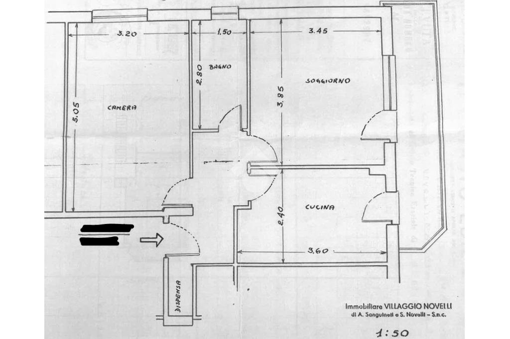 Trilocale Viale A. Devoto, Chiavari - planimetria 1