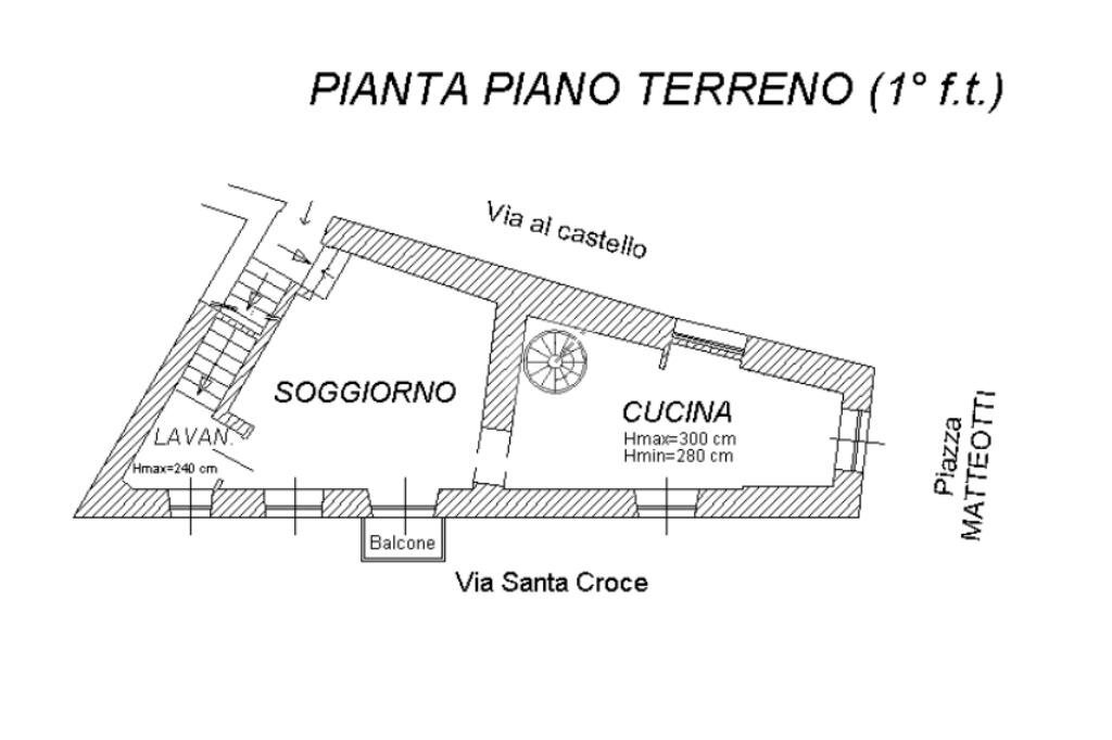 Four-room apartment Via al castello, Rivoli - floor plans 1