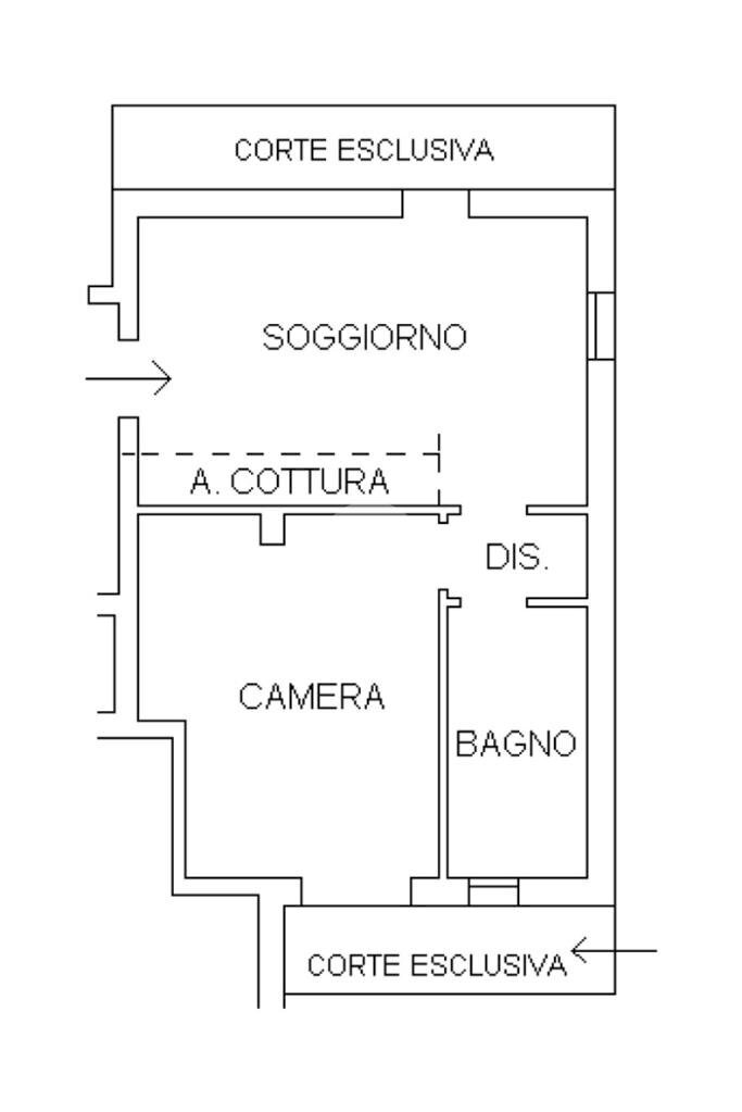 Bilocale Via Magazzino, Valsamoggia - planimetria 1