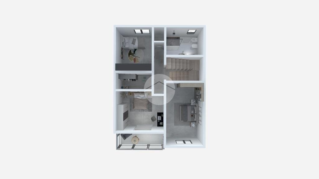 Terraced Villa Via Europa, Santarcangelo di Romagna - floor plans 1