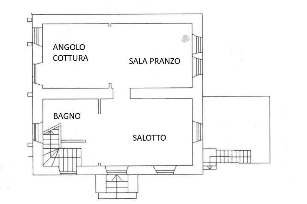 Villa Via Bertola, Barge - planimetria 1