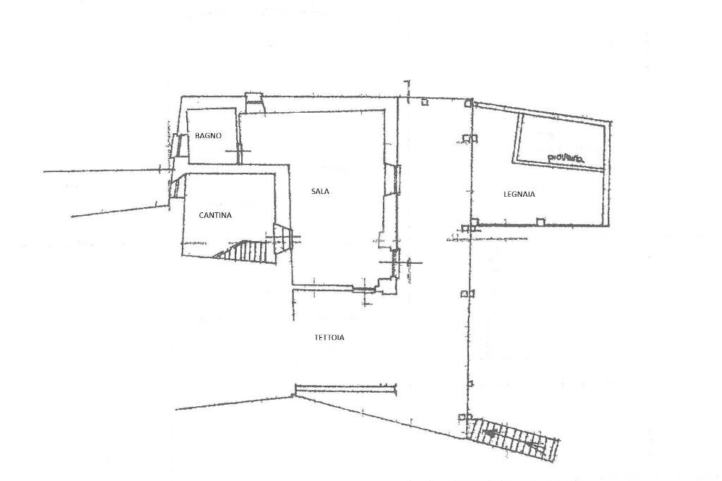 Semi-detached house Via Olmetto, Bagnolo Piemonte - floor plans 1