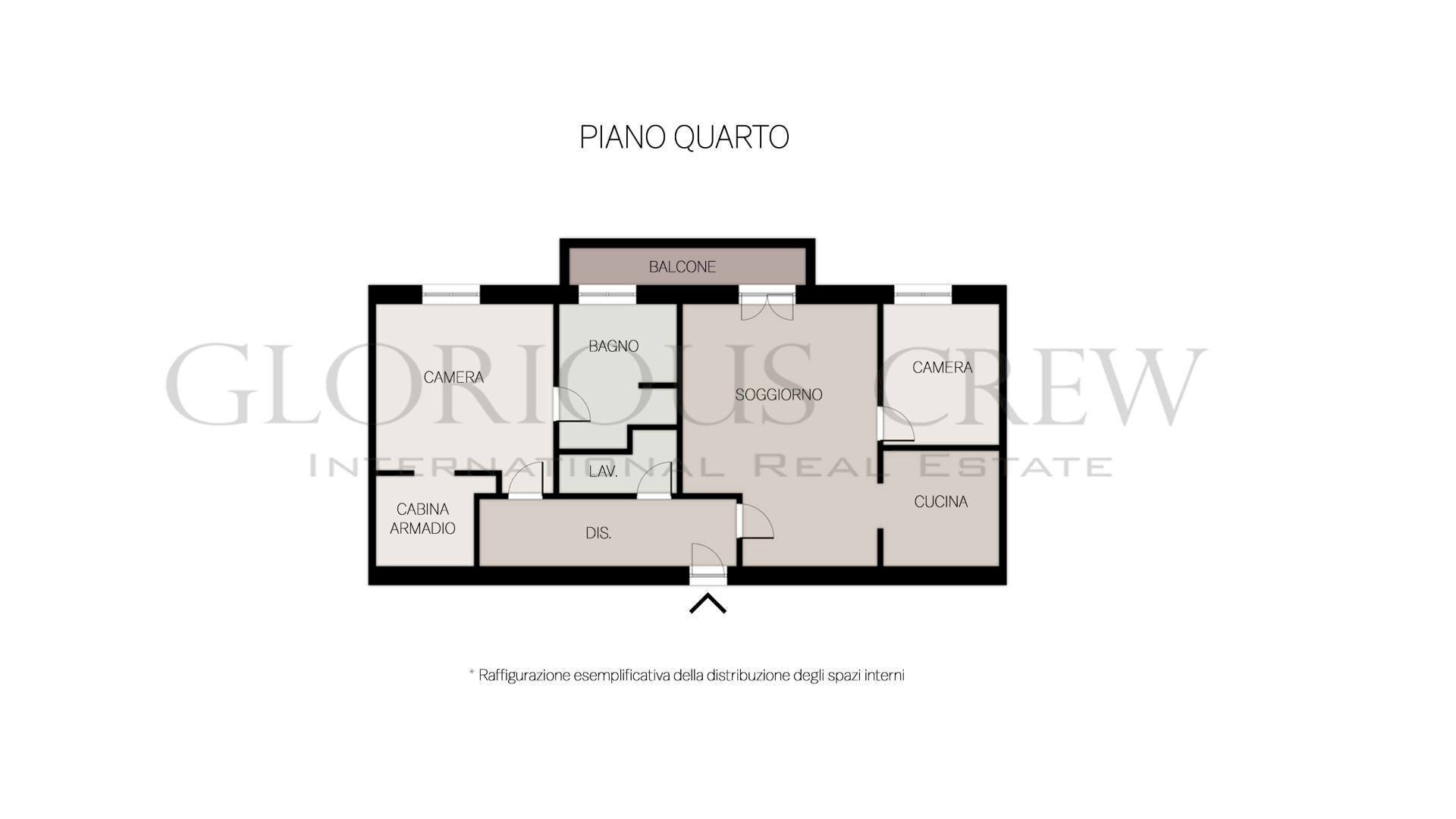 Foto 22 - Three-room apartment Via Giovanni da Cermenate, Milano - floor plans 1