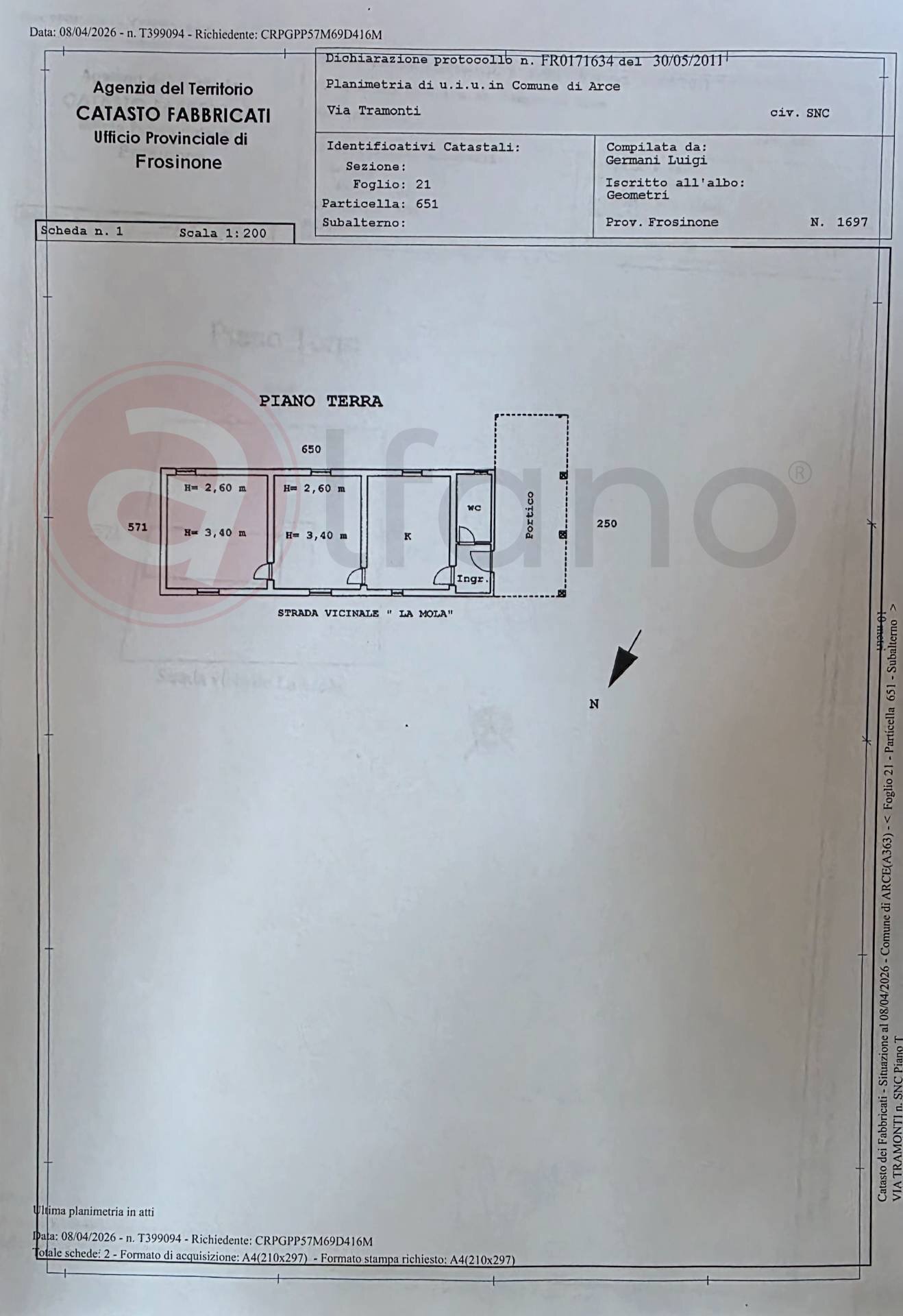 Foto 20 - Independent house Via Tramonti
 
snc, Arce - floor plans 1