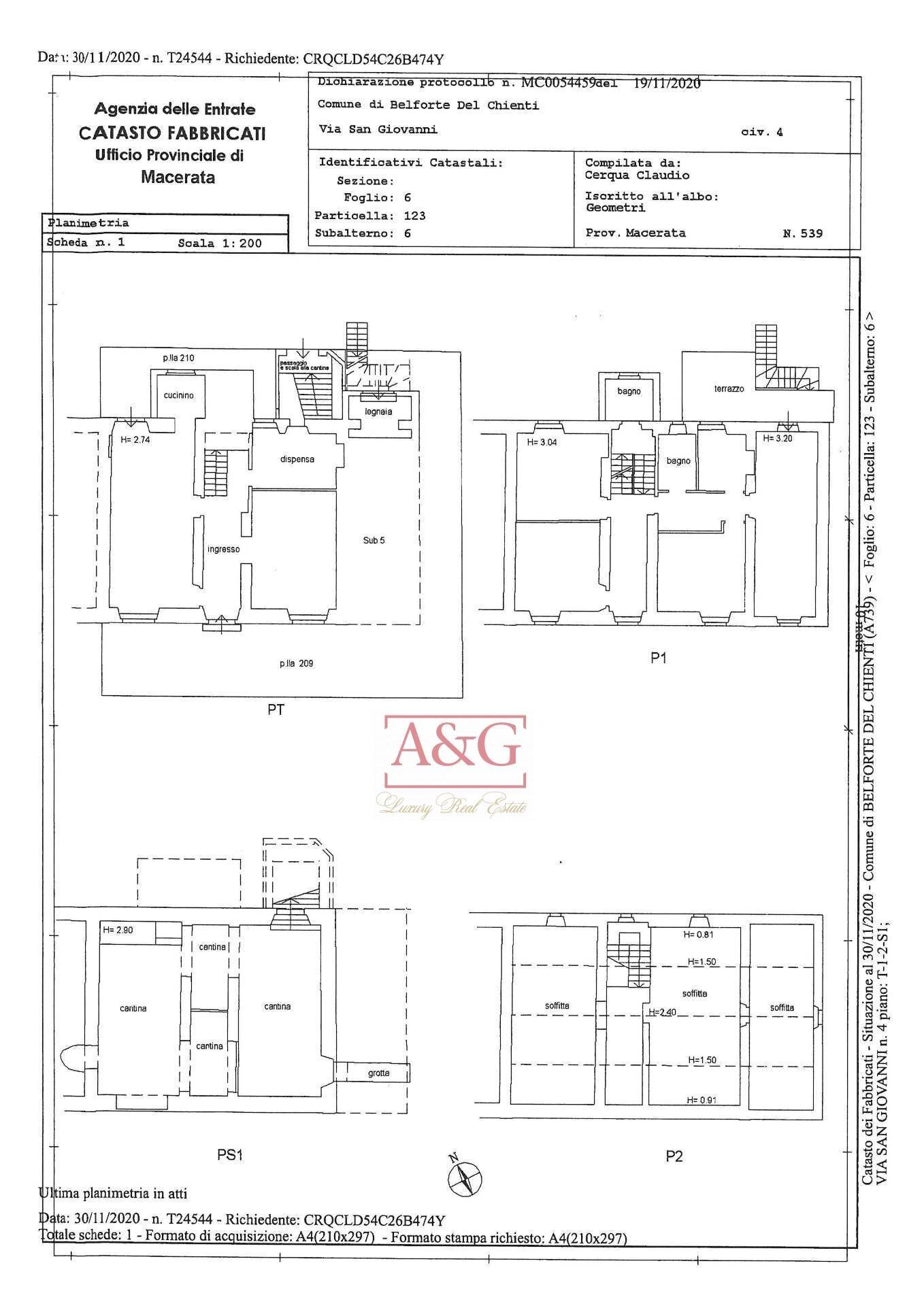 Foto 65 - Independent house Via San Giovanni
 
4, Belforte del Chienti - floor plans 1