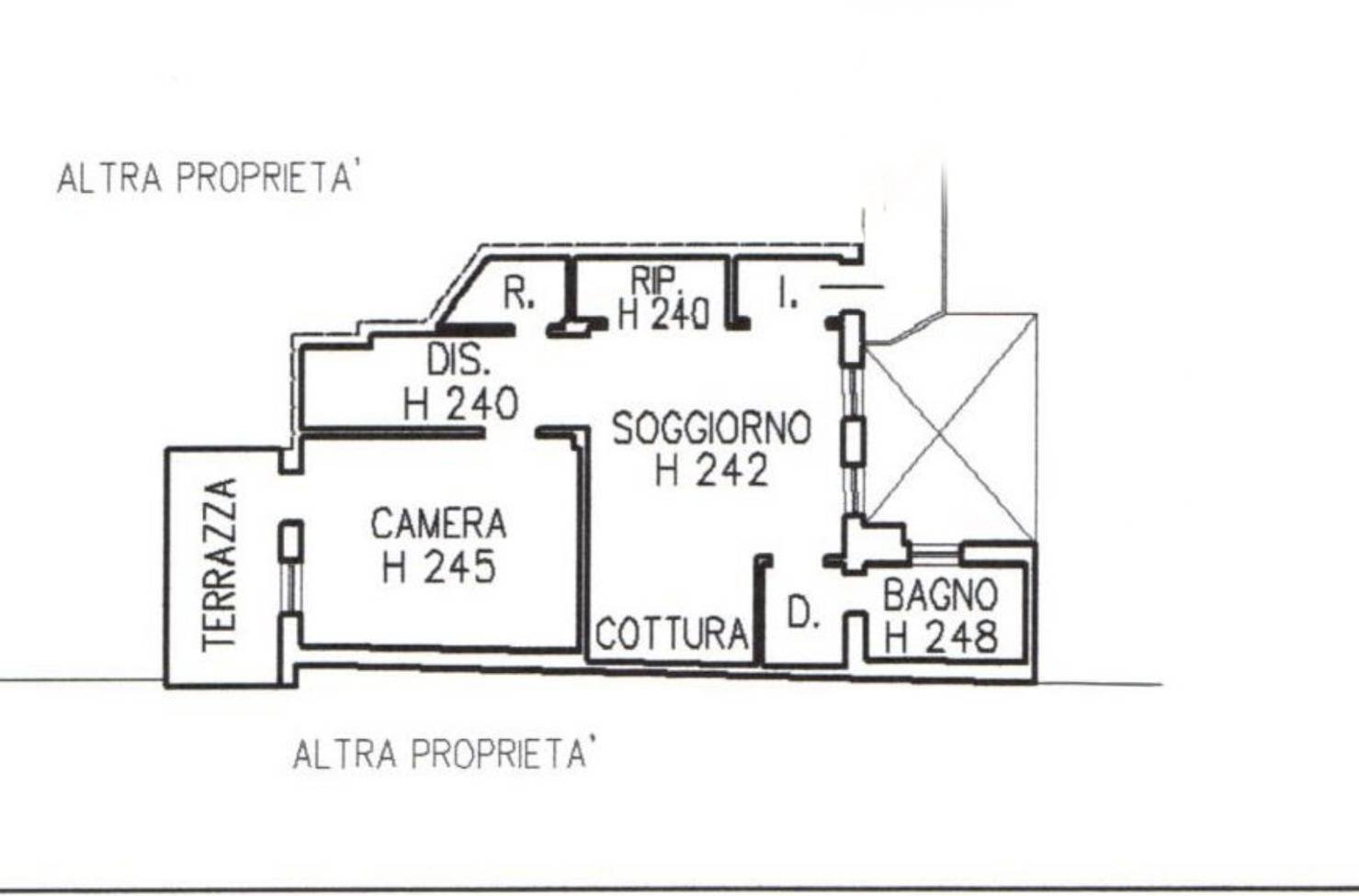 Foto 23 - Bilocale Sestiere Castello
 
1756, Venezia - planimetria 1