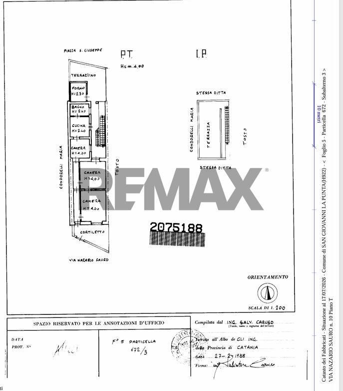 Pianta 2D - Casa indipendente Via Nazario Sauro
 
10, San Giovanni la Punta - planimetria 1