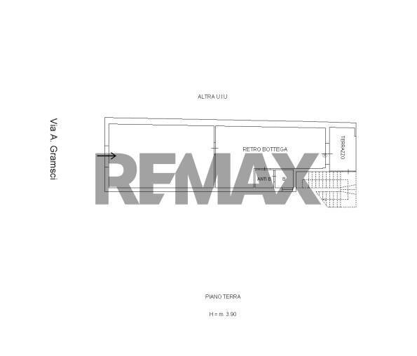 Pianta 2D - Commercial Premises Corso Antonio Gramsci
 
48, Riposto - floor plans 1