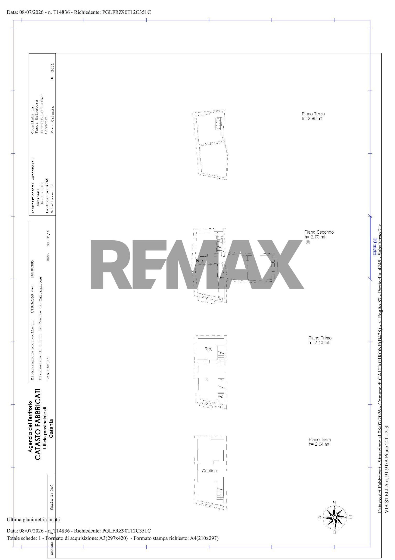 Pianta 2D - Independent house Via madonna della stella
 
91, Caltagirone - floor plans 1
