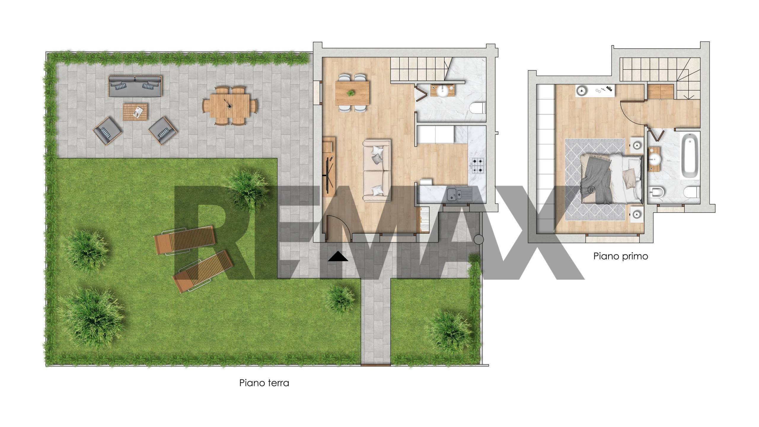 Pianta 2D - Two-room apartment VIA CARLO PORTA
 
20, Cambiago - floor plans 1