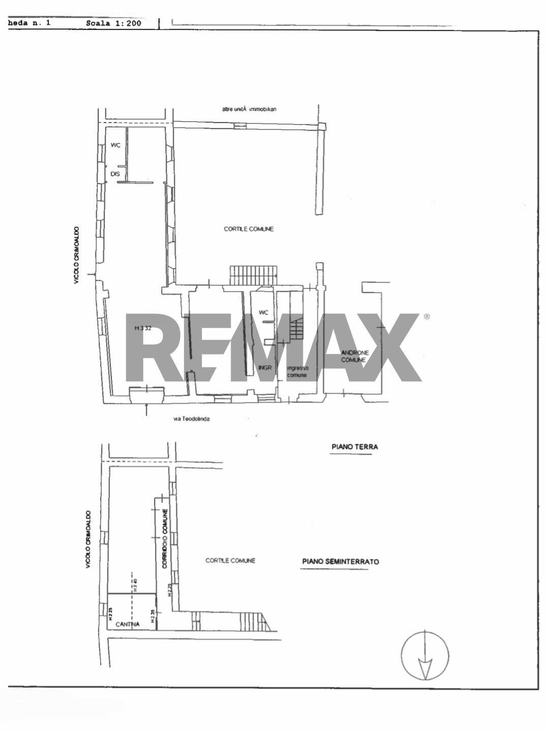 Pianta 2D - Three-room apartment via Teodolinda
 
30, Pavia - floor plans 1