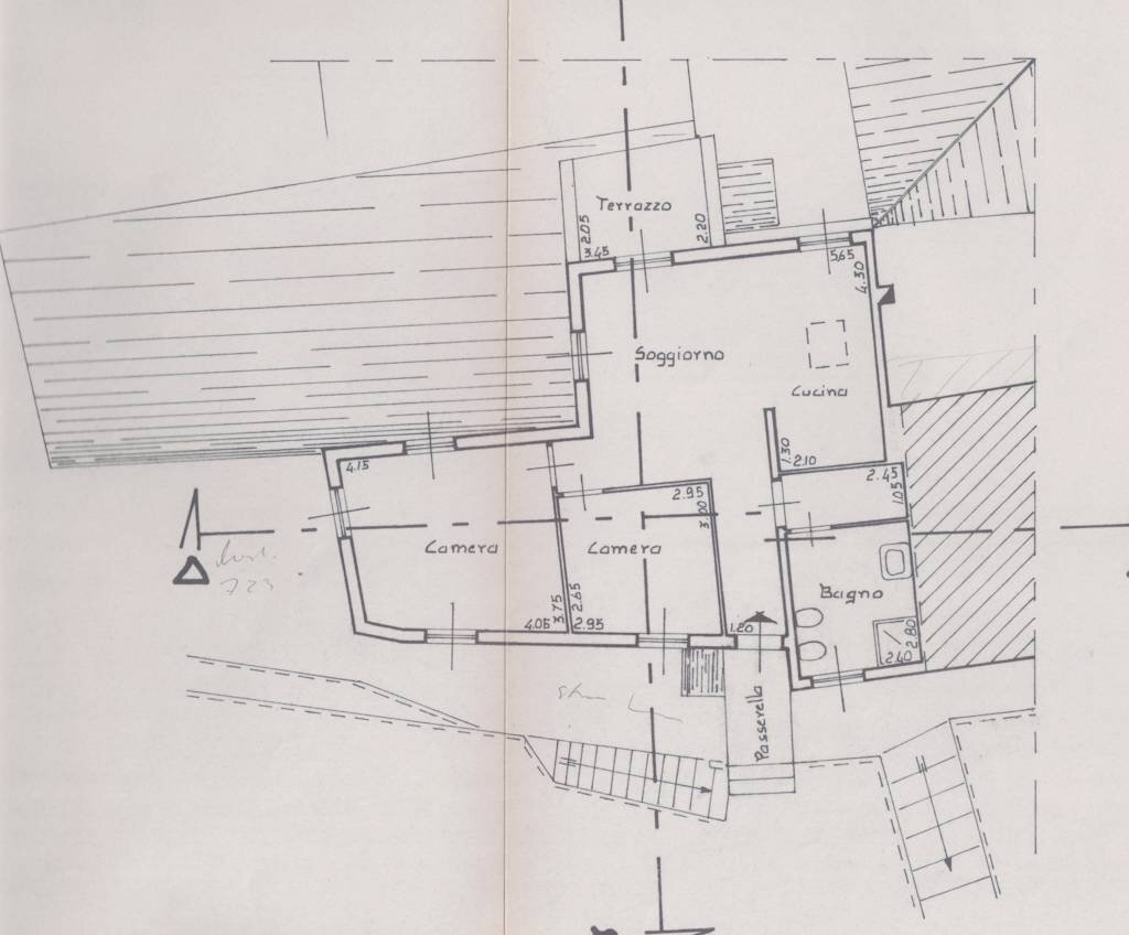 Foto 17 - Four-room apartment San Colombano Certenoli - floor plans 1