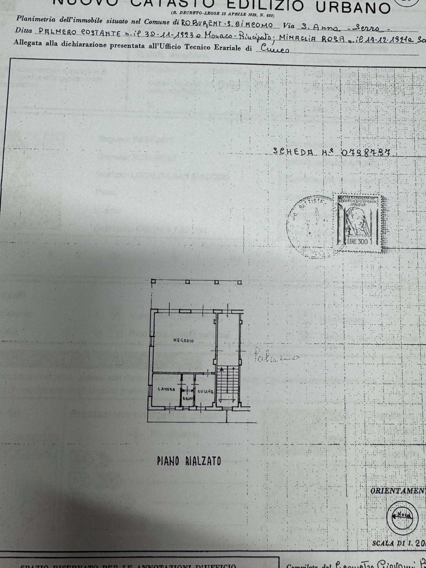 planimetria - Shop Via Sant'Anna, Roburent - floor plans 1