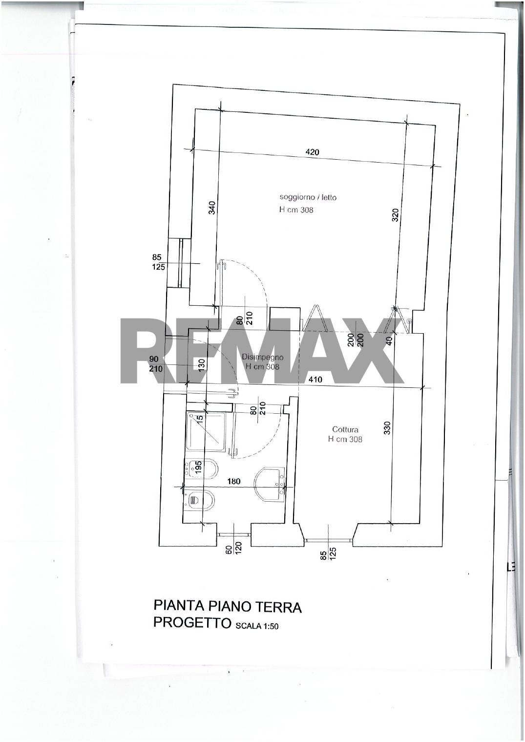 Pianta 2D - Monolocale Vico Goldoni
 
3, Guanzate - planimetria 1