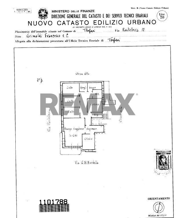 Pianta 2D - Appartamento via pantelleria
 
28, Trapani - planimetria 1