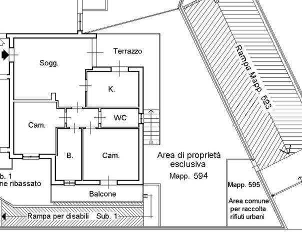 Foto 56 - Trilocale VIA CALAMANDREI
 
7, Cologno Monzese - planimetria 1