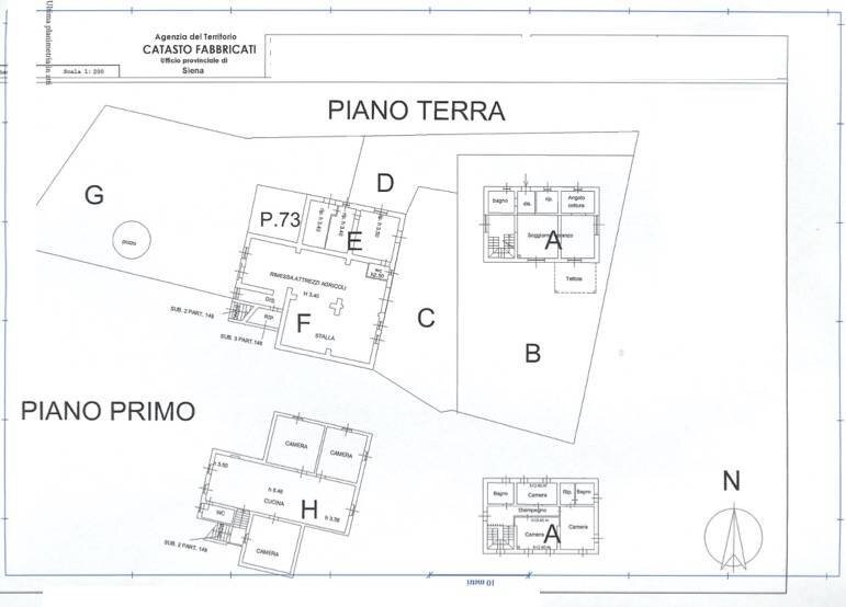 Foto 21 - Rustico Via del Santo, Montepulciano - planimetria 1