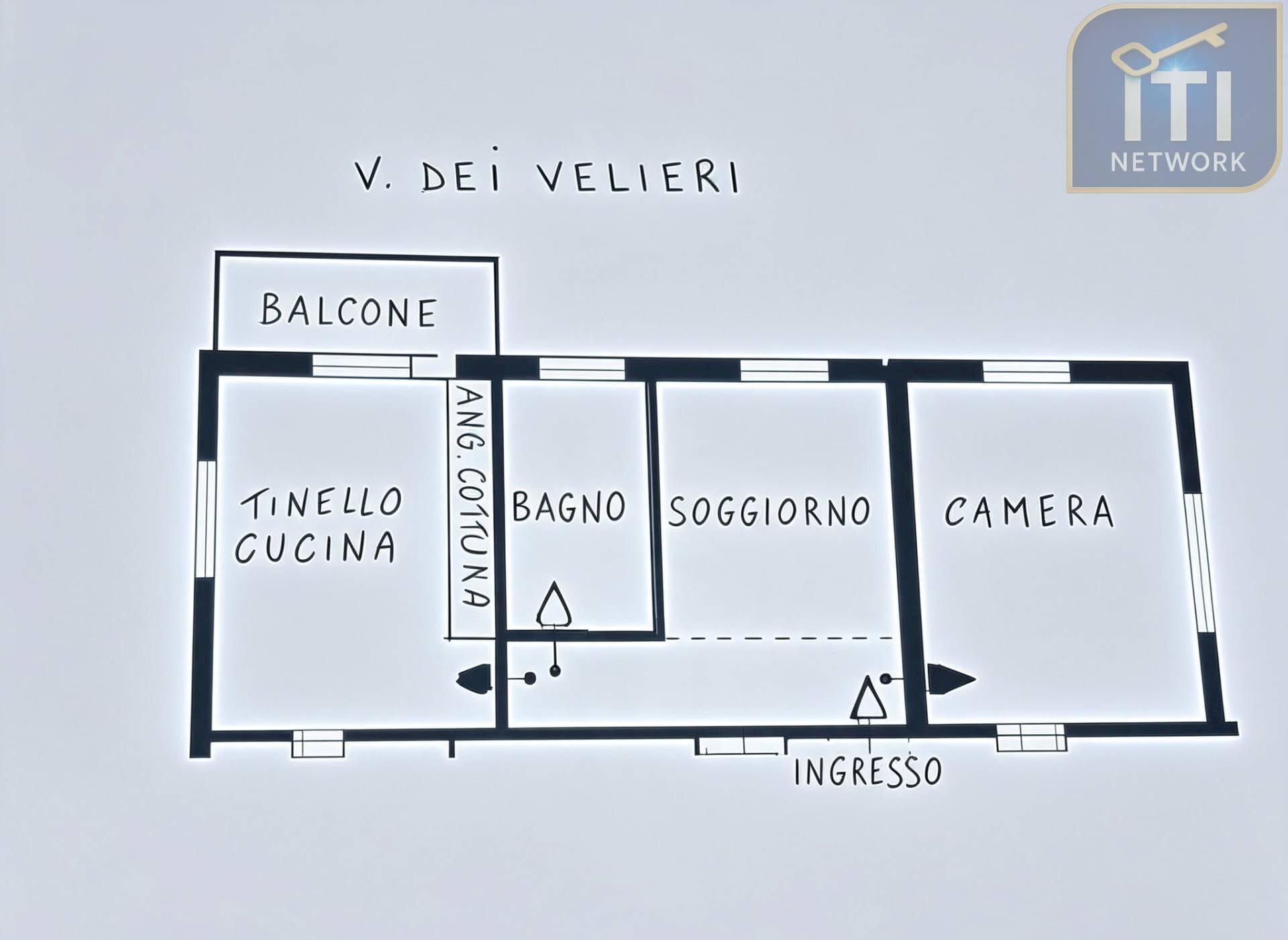 Foto 26 - Trilocale Viale Vasco De Gama
 
84, Roma - planimetria 1
