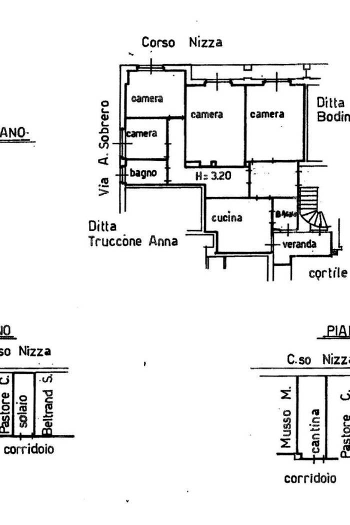 Apartment corso Nizza, 80, Cuneo (neighborhood Donatello) - floor plans 1