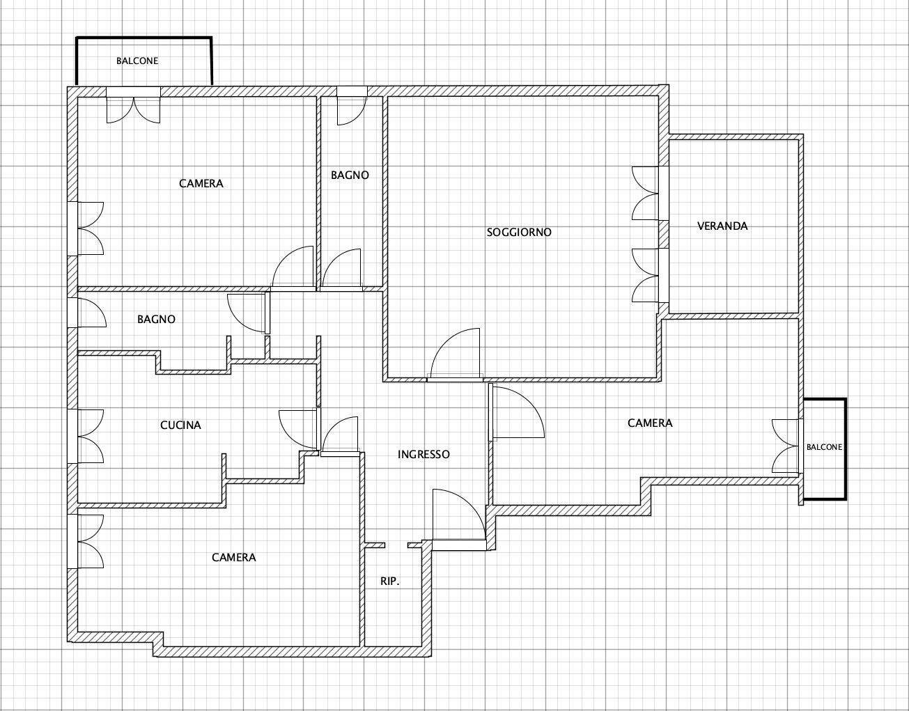 Apartment via Felice Gazzolo, 2, Genova (neighborhood Nervi) - floor plans 1
