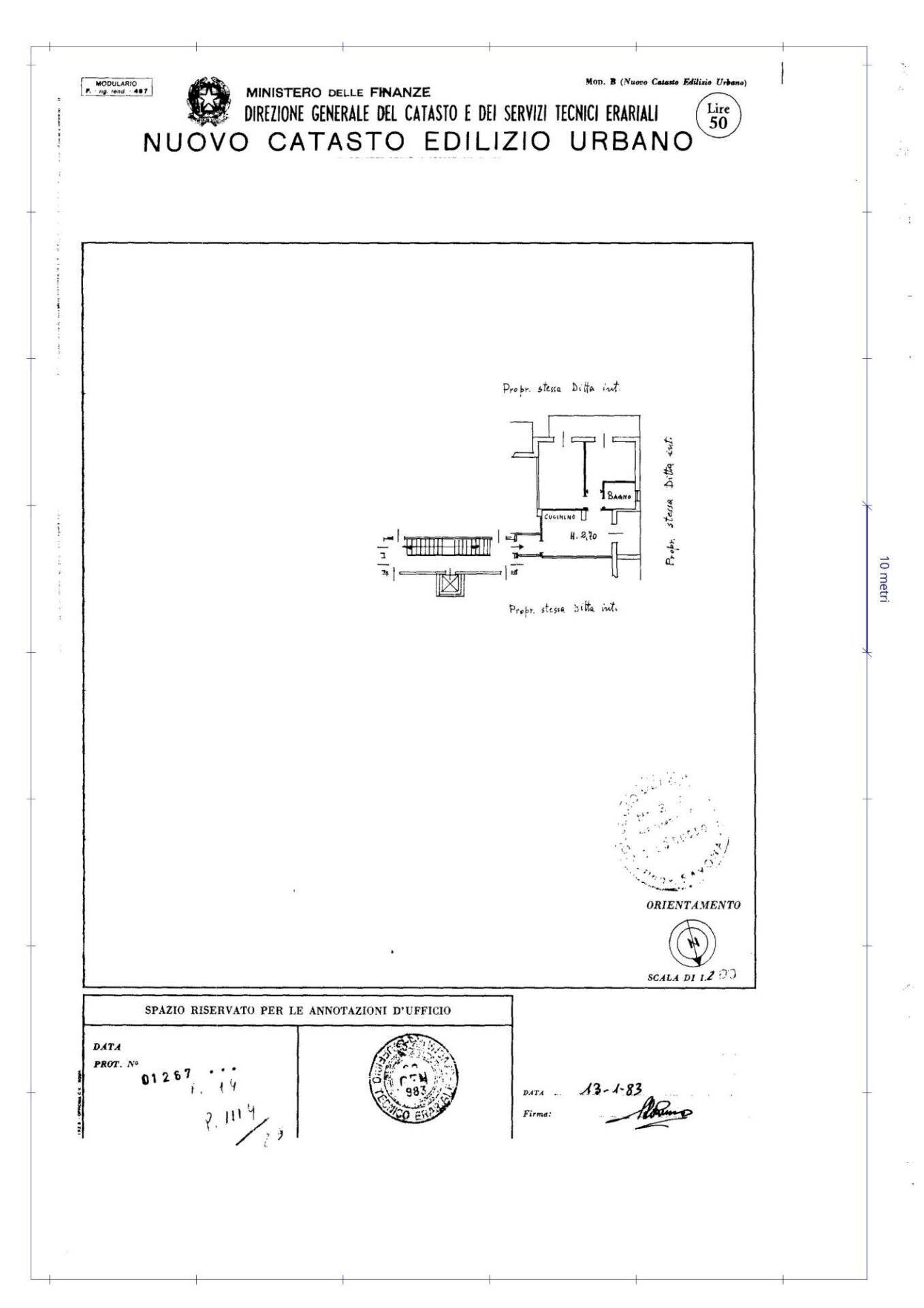Foto 17 - Three-room apartment Via Nino Bixio, Albenga - floor plans 1