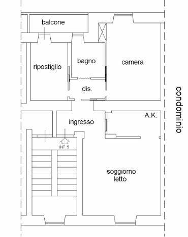 Foto 20 - Trilocale Via Matteo Ricci
 
8, Roma - planimetria 1