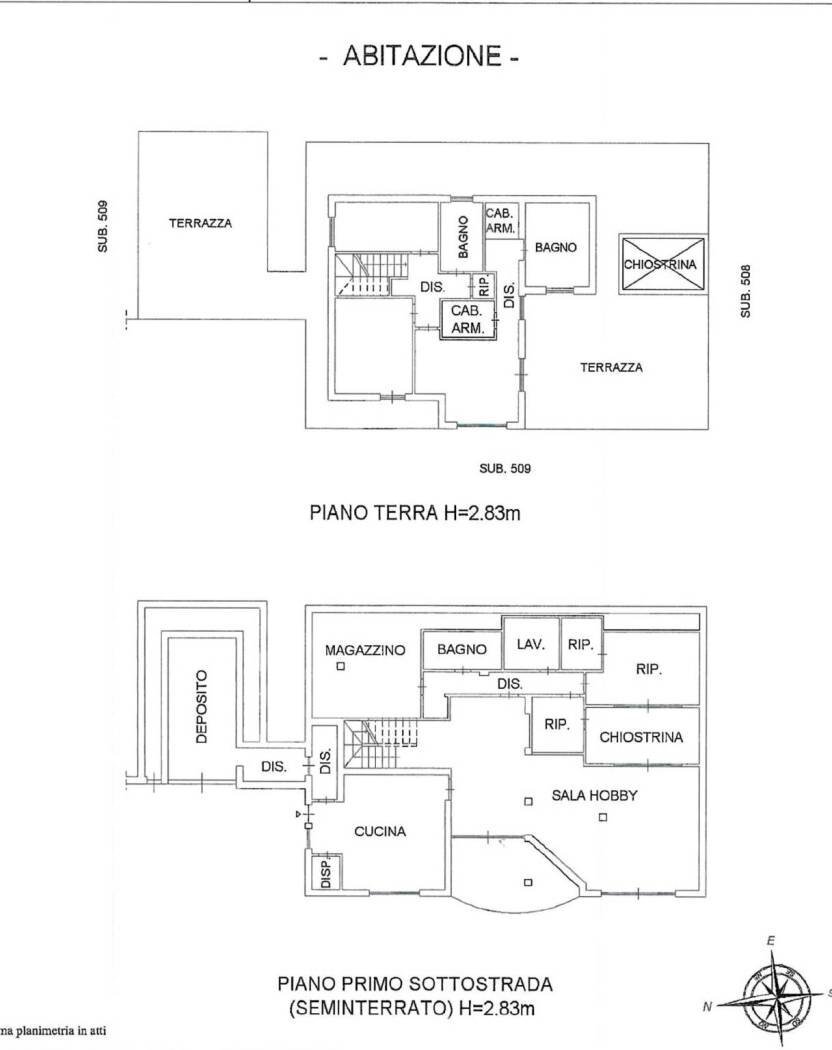Villa via Pietro Germi, 4, Morlupo - planimetria 1