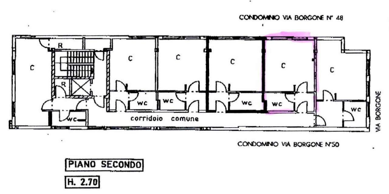 planimetria - Apartment via Borgone, 48, Torino (neighborhood Pozzo Strada) - floor plans 1