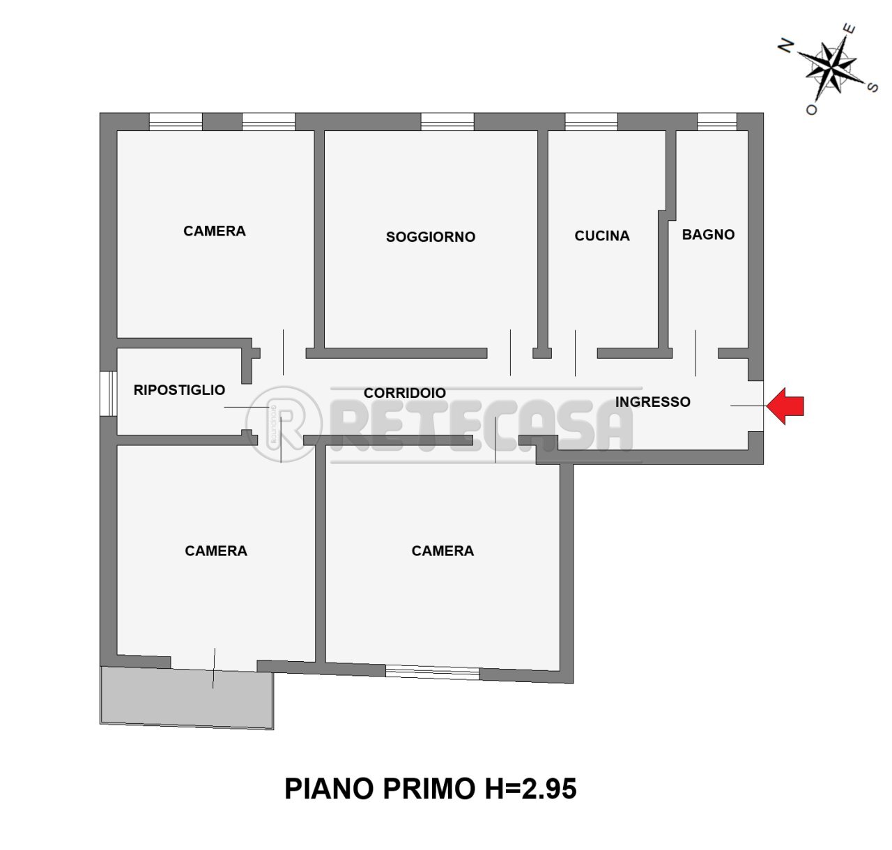PLANIMETRIA - Appartamento Via del Santo 19, Limena - planimetria 1