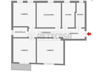 PLANIMETRIA PIANO PRIMO - Appartamento Via del Santo 19, Limena - foto 21