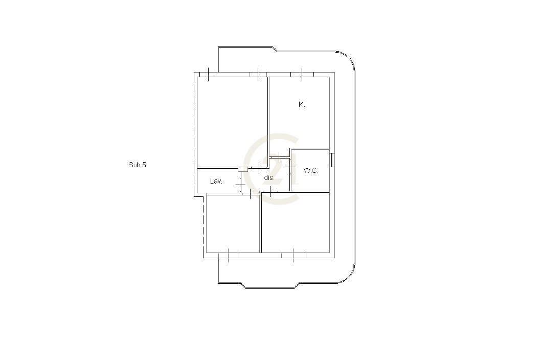 Planimetria - Quadrilocale Via Quattro Altarelli 20, Mascalucia - planimetria 1