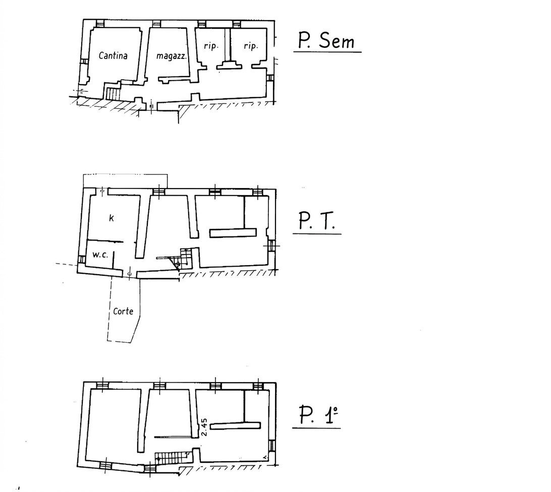 1 - Townhouse at auction Via A. M. Gianelli 72, Carro - floor plans 1