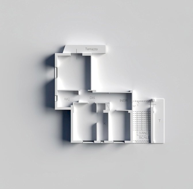 image-1228028593722096 - Three-room apartment Via Paolo Borsellino 9, Diano Castello - floor plans 1